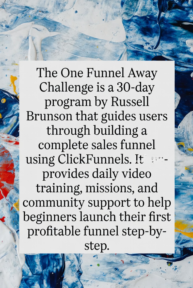 One Way Funnel Challenge